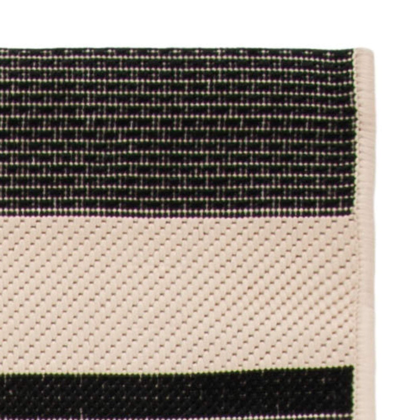 SAFAVIEH Washable Rug Outdoor Courtyard Collection - 4' x 5'7", Black & Bone, Non-Shedding & Easy Cleaning, Ideal for Patio, Backyard, Mudroom (CY6062-216)