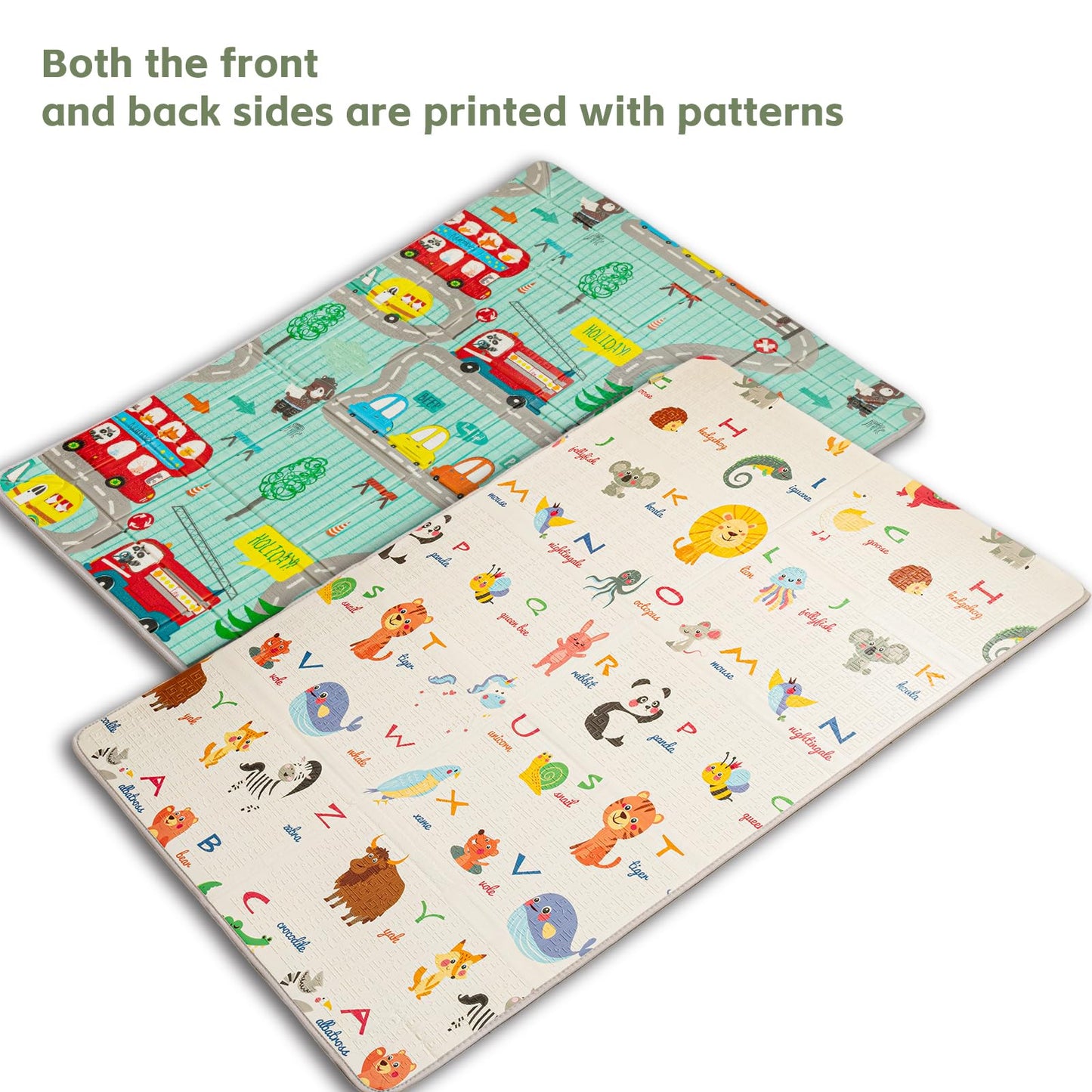 Pacclen Foldable Soft Foam Play Mat, Baby Play Mat (Animal Wonderland)