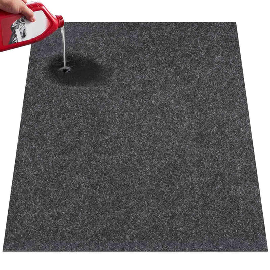 VEVOR Garage Floor Mat, 7.5'x20' Oil Spill Mat Waterproof Protection from Water Snow Rain Mud and Oil for Under Car, Non-Slip Containment Mat with TPE Anti-Leak Backing & Easy Clean & Cuttable