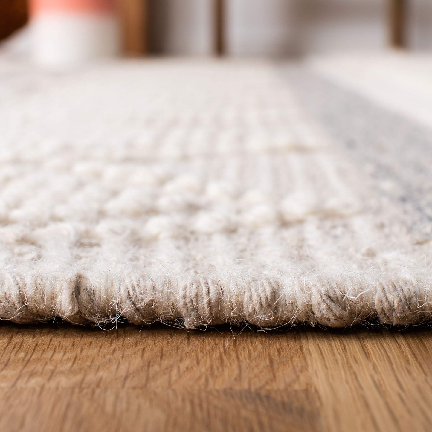 SAFAVIEH Kenya Collection Accent Rug - 3' x 5', Ivory & Grey, Handmade Moroccan Boho Tribal Tassel Wool, Ideal for High Traffic Areas in Entryway, Living Room, Bedroom (KNY959A)