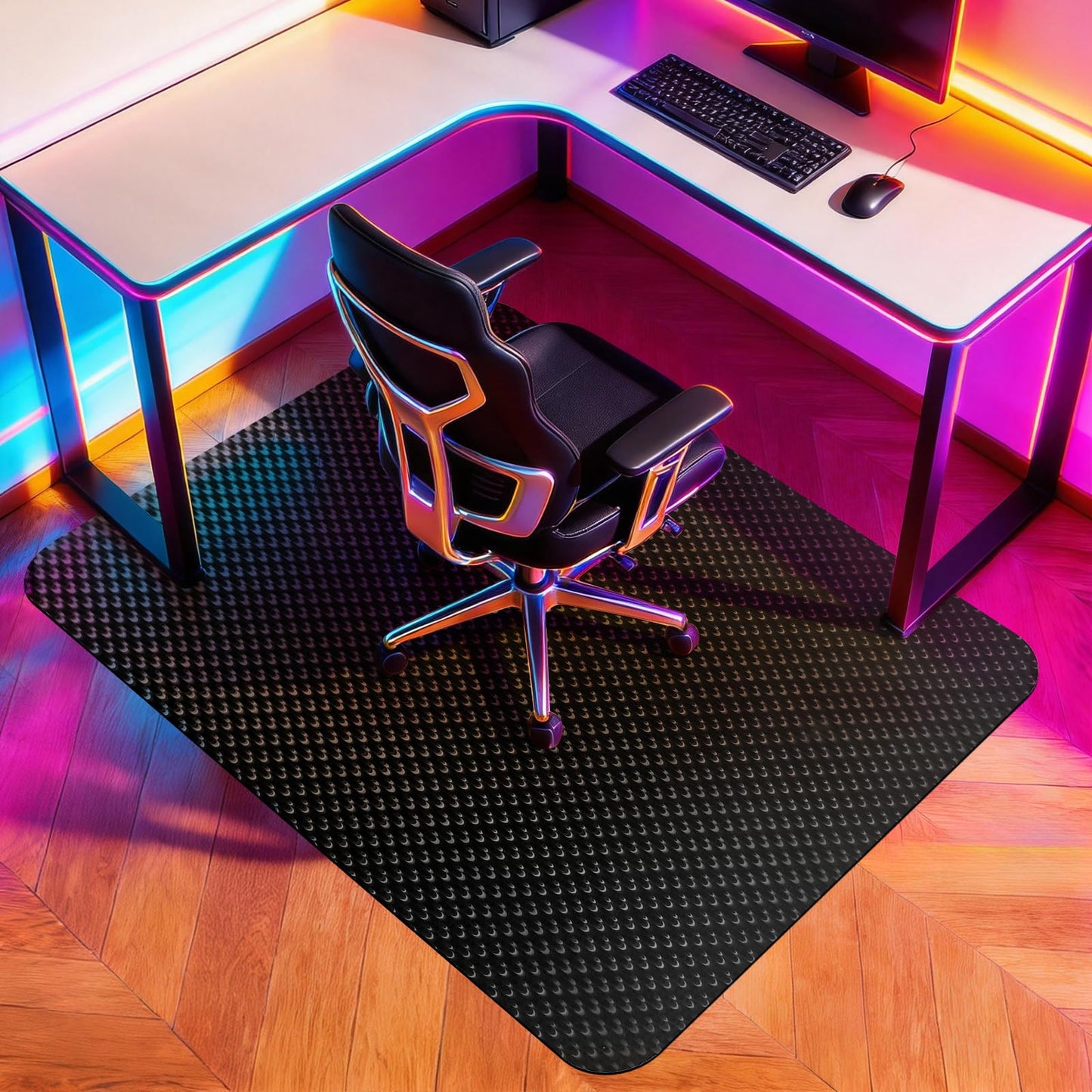 Vicwe Gaming Chair Mat for Hard Floor,36" x 48" Computer Chair Mat for Tile Floor,Anti-Slip Hard Floor Protector Rolling Chair for Office Home