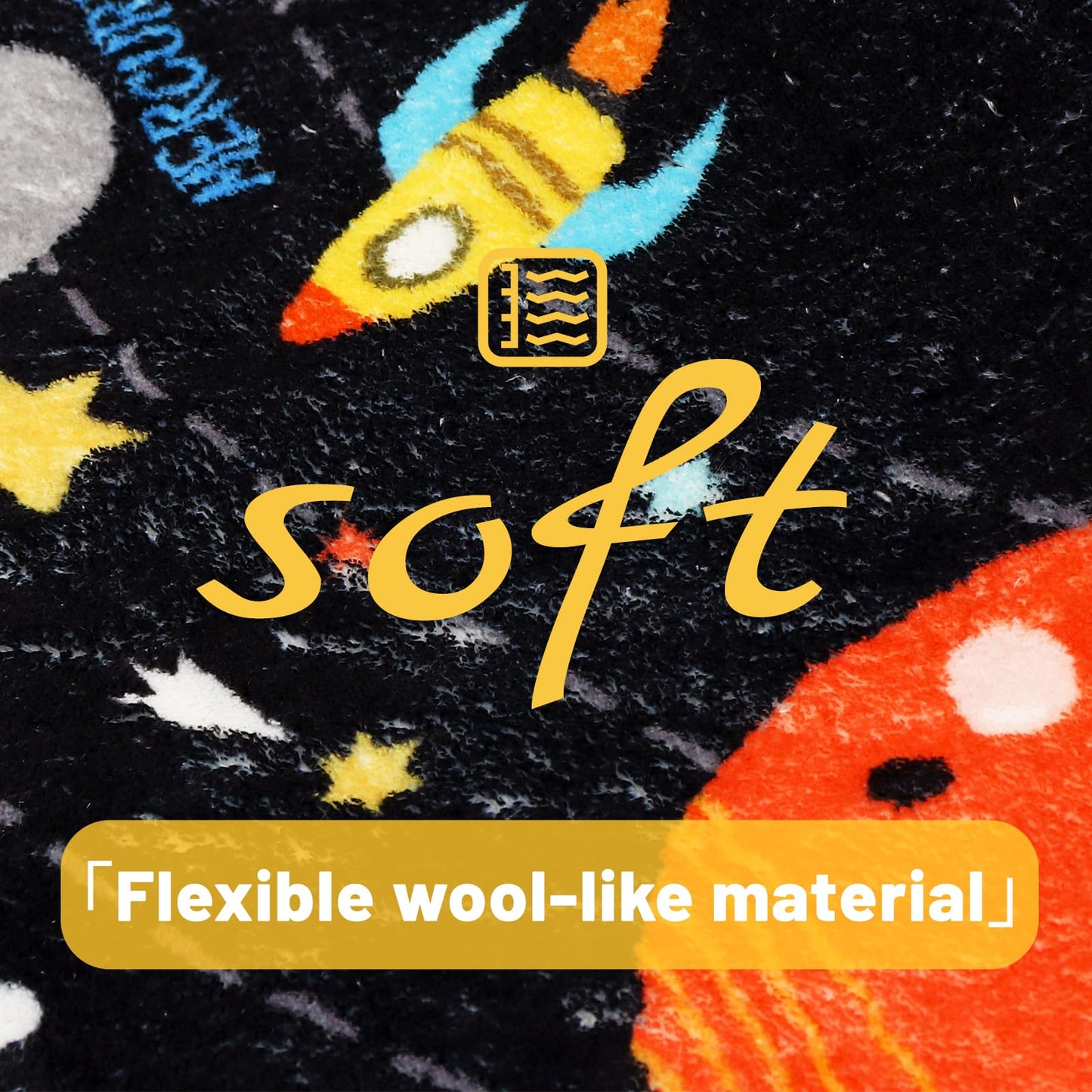 Outer Space Kids Rug,3'3" x 4'11" ABC Alphabet Educational Kids Rugs for Playroom,Non Slip Solar System Galaxy Planets Playroom Rug,Washable Area Rug Carpet for Classroom Kid Room Decor(for Age 2+)