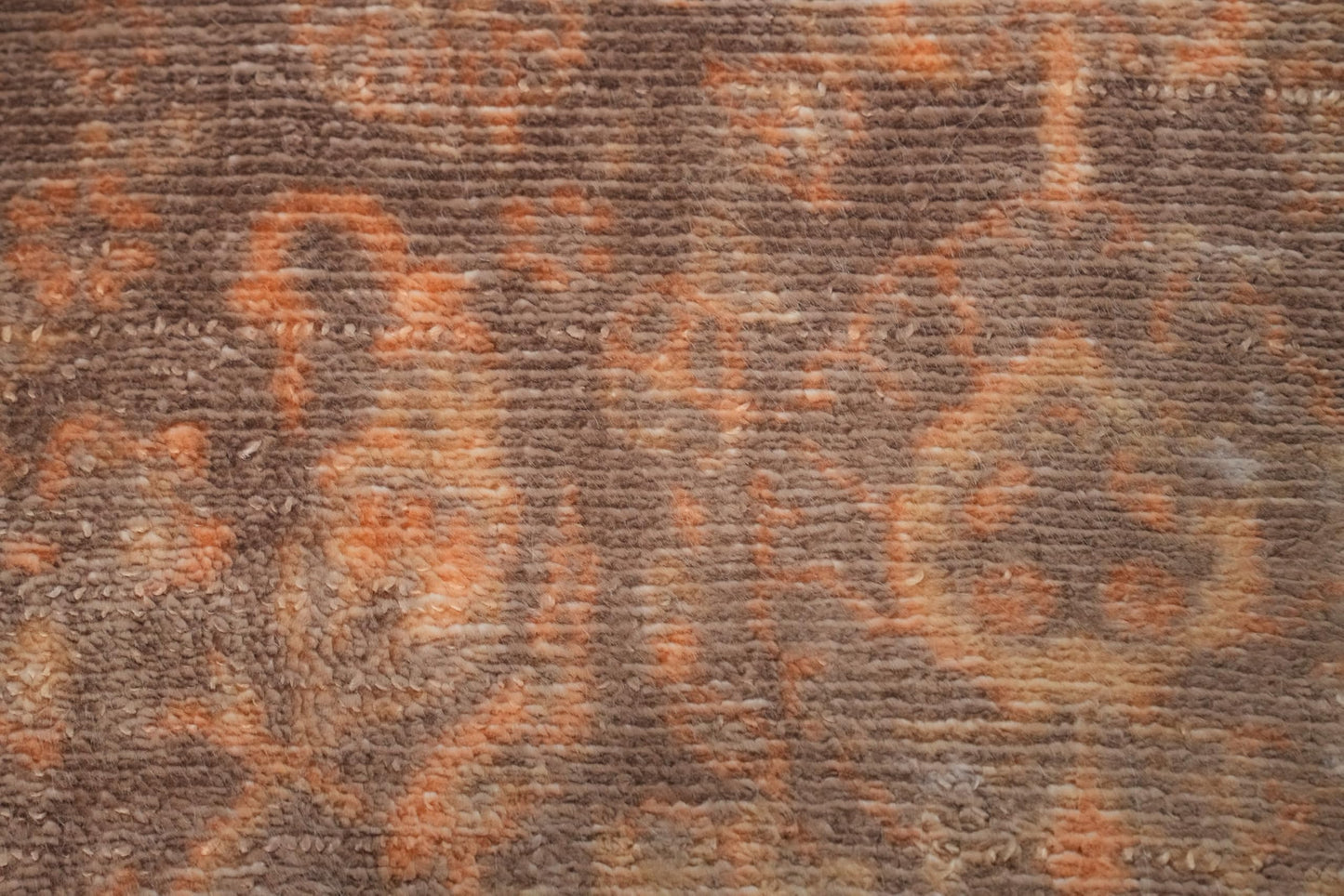 Rug Source Transitional Collection, 5x8 Rug, Hand Knotted Brown Geometric Rug, Oriental Viscose Silk Carpet for Foyer, Entryway and Hallway