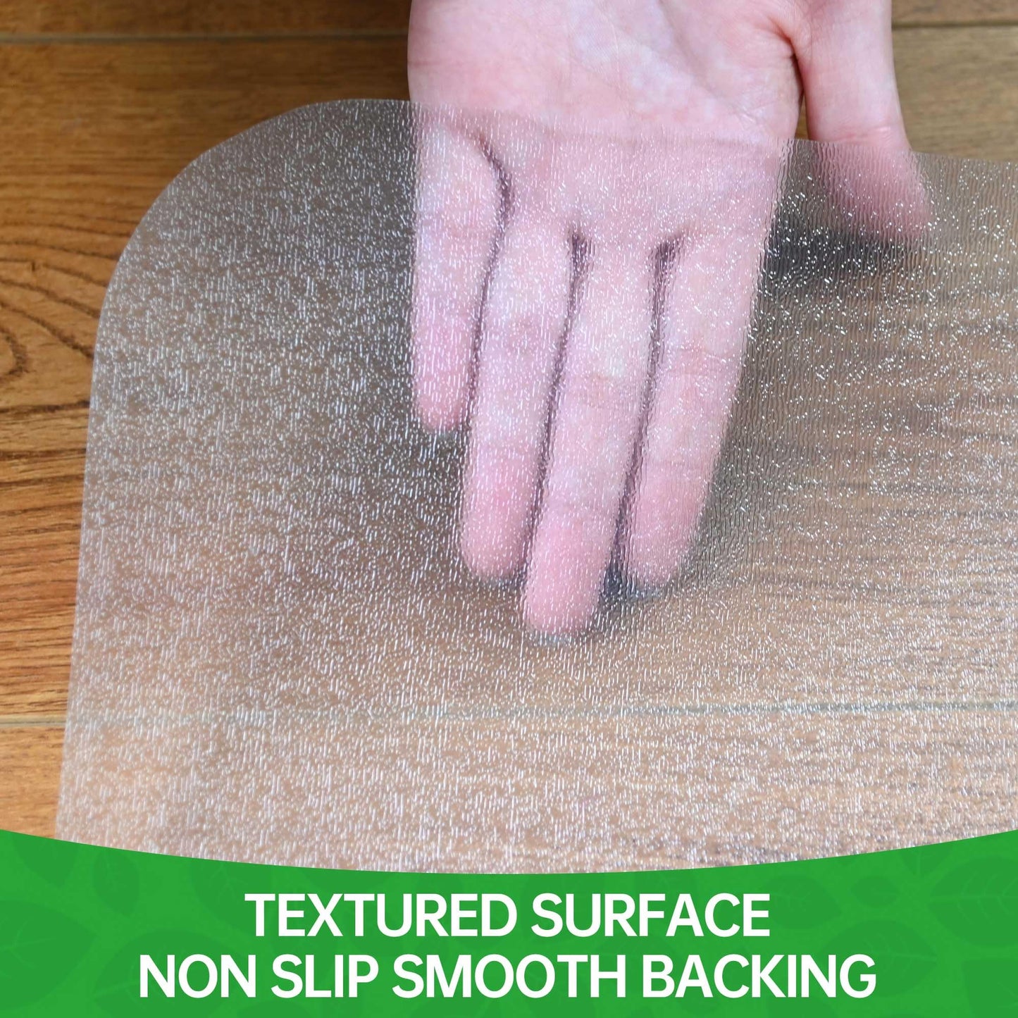 100pointONE Office Chair Mat for Hardwood Floor, 53" x 45" Clear Desk Chair Mat for Hard Floors, Easy Glide Computer Chair Floor Mat for Home Office Rolling Chairs