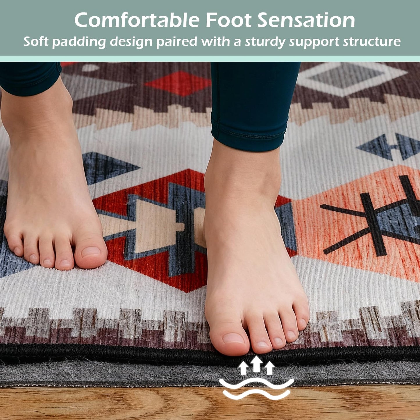 Non-Slip Rug Pads,5x7ft Waterproof Rug Pad,Carpet Pad for Hardwood,Tile,All Floors – Floor Protection,Cushioning, Anti-Slip Grip