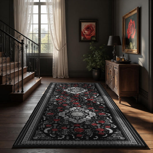 Nayoroom Dark Academia Area Rug, Soft Machine Washable 2x6 Runner Rug, Non-Slip, Non-Shedding, Durable and Easy-Care, Perfect Mat for Entrance Kitchen Hallway Larundry Bedroom.