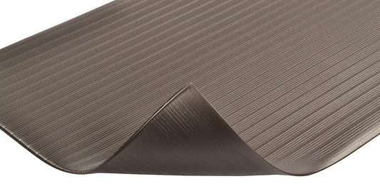 Notrax 410 Airug® 3' x 5' x 5/8" Anti Fatigue Mat, Enhanced Slip Resistance with Beveled Edges and Ribbed Surface, Ideal for Industrial and Commercial Workplaces, Black, 410S0535BL