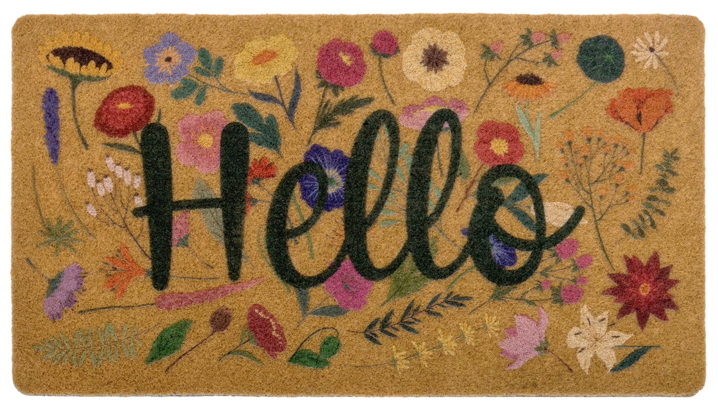 Eohak Spring Welcome Door Mats with Non-Slip Backing Flower Seasonal Door Mat for Farmhouse Door Mat Decoration 17 x 29 Inch