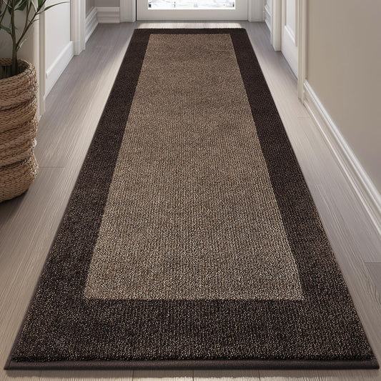 DOMUSTEX Machine Washable Kitchen Rug 32" x 72", Non Slip Indoor Door Rug, Absorbent Entrance Runner Rug for Bedroom, Hallway, Bathroom, Floor (Roll Packing)