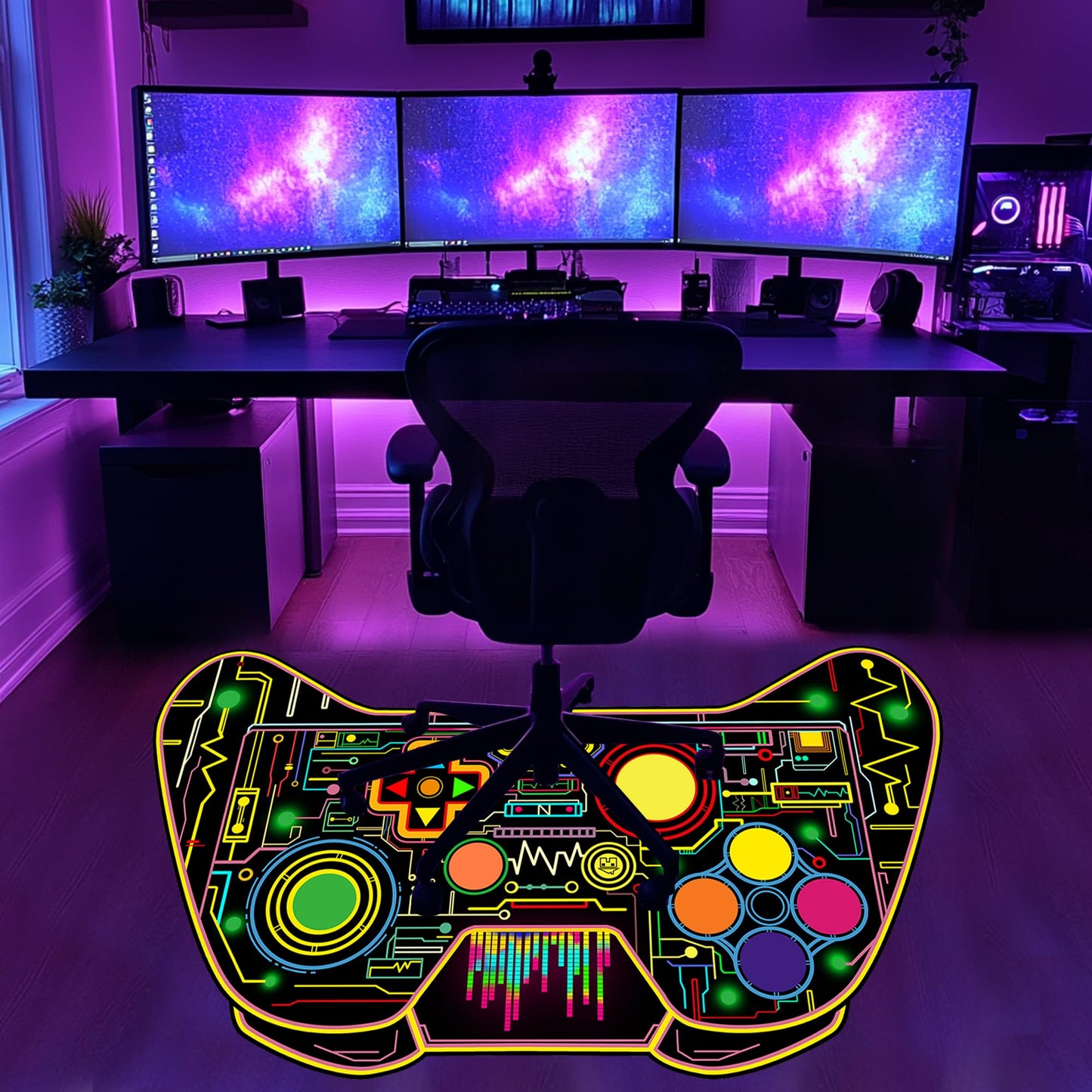 Gaming Area Rugs for Boys 3x5 Feet - Game Room Decor Rug Gamer Rug Teen Bedroom Carpet Gaming Chair Floor Mat Bedroom Decor for Boys Kids Teen