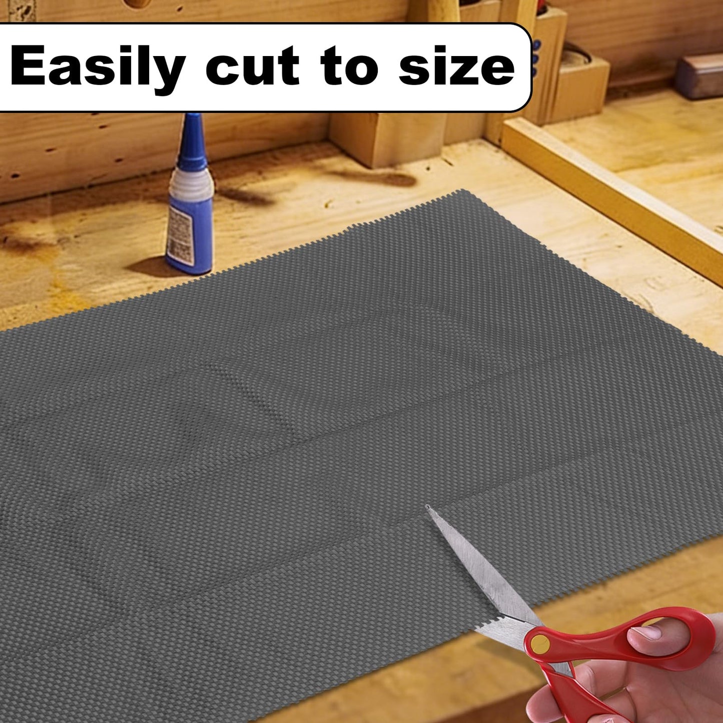 Anti-Slip Router Table Mat Non Slip Work Bench Top Mat - 24" x 36" Durable Non Slip Pad Tool Mats for Workshop Woodworking Router Cabinet Drawer Shelf Liner