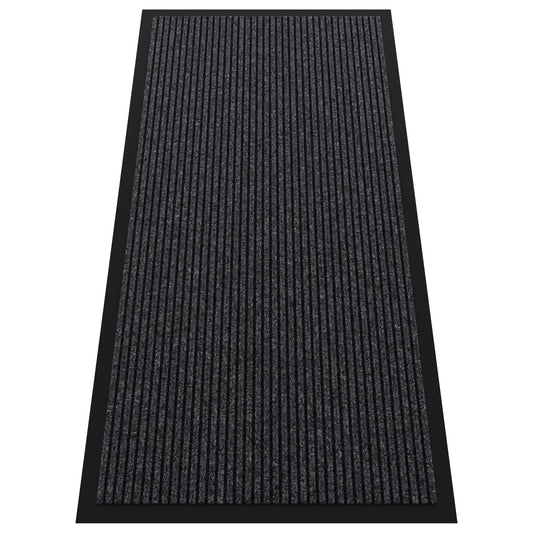 HOMEK Indoor Outdoor Door Mat, 4’ x 2' Doormat for Entryway, Rubber Backing Non Slip Front Door Mat Outside Entrance, Super Absorbent Commercial Floor Mat for Home Office, Grey