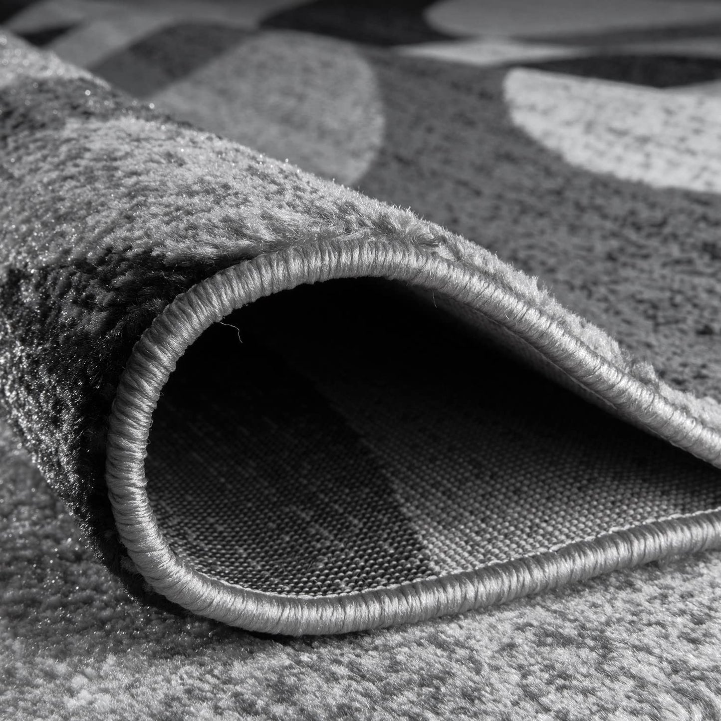 Rugshop Contemporary Abstract Circles Perfect for high Traffic Areas of Your Living Room,Bedroom,Home Office,Kitchen Runner Rug 2'7" x 12' Gray