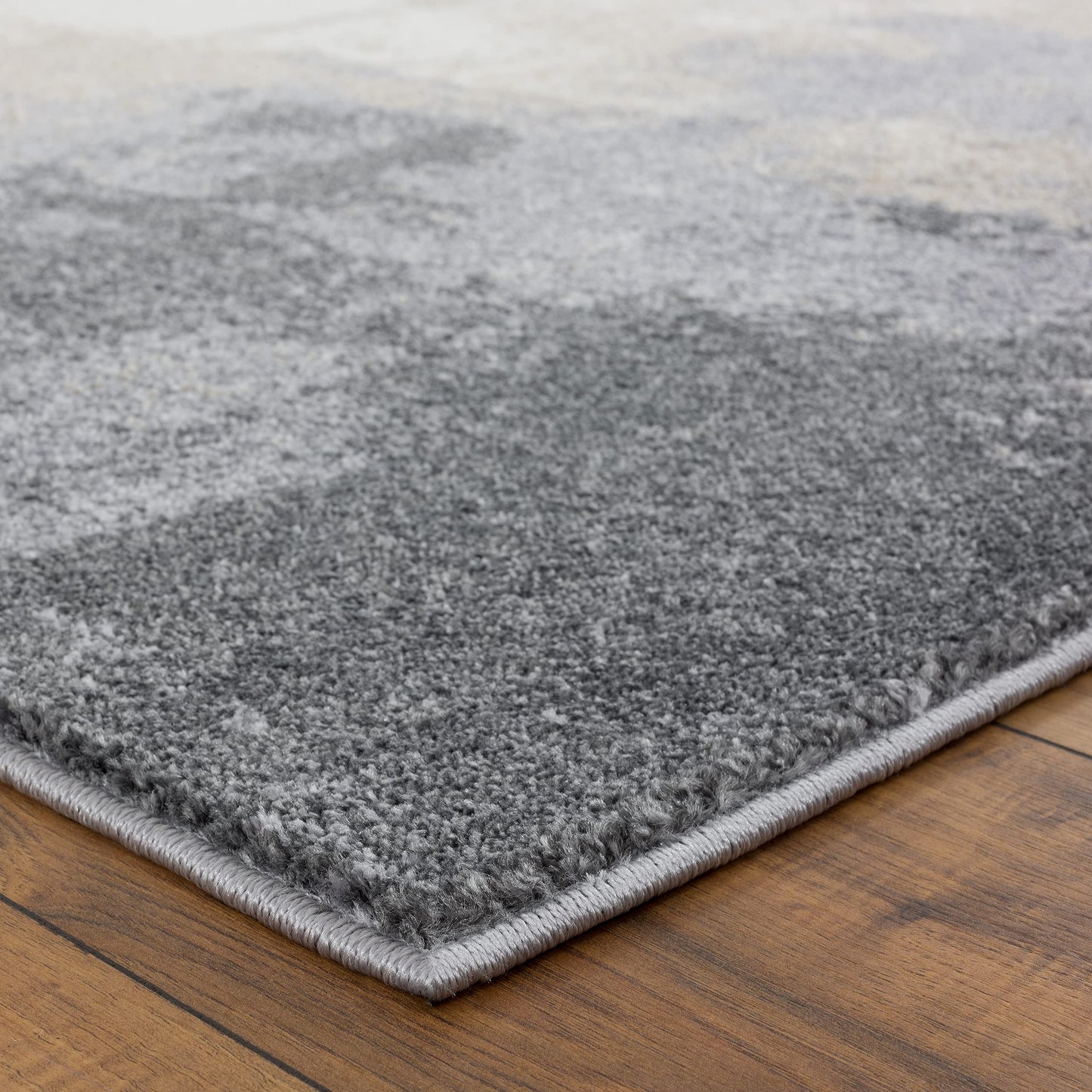 LUXE WEAVERS Classy Modern Abstract Indoor Gray 5x7 Area Rug