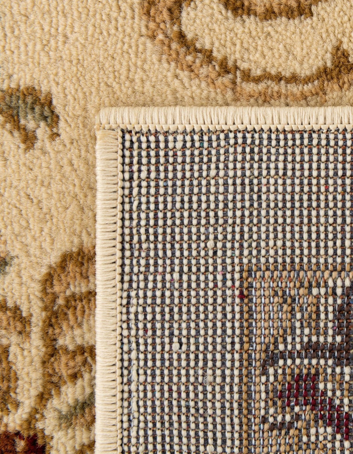 Unique Loom Versailles Collection Traditional Classic Floral Motif Area Rug (5' 0 x 8' 0 Rectangular, Ivory/ Tan)