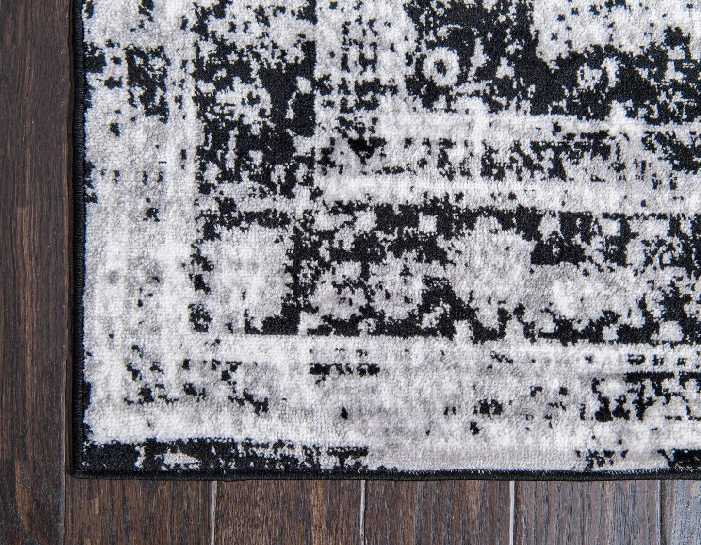 Unique Loom Sofia Collection Area Rug - Salle Garnier (7' 10" x 10' Rectangle, Black/ Ivory)