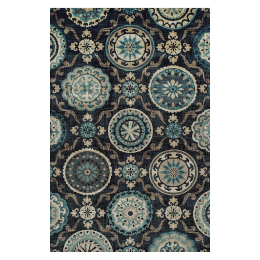 Superior Indoor Area Rug, Plush Soft Rugs for Living Room, Bedroom, Office, Dining, Kitchen Floors, Modern Aesthetic, Geometric Diamond Lattice Floor Decor, Abner Collection, 5' x 8', Grey