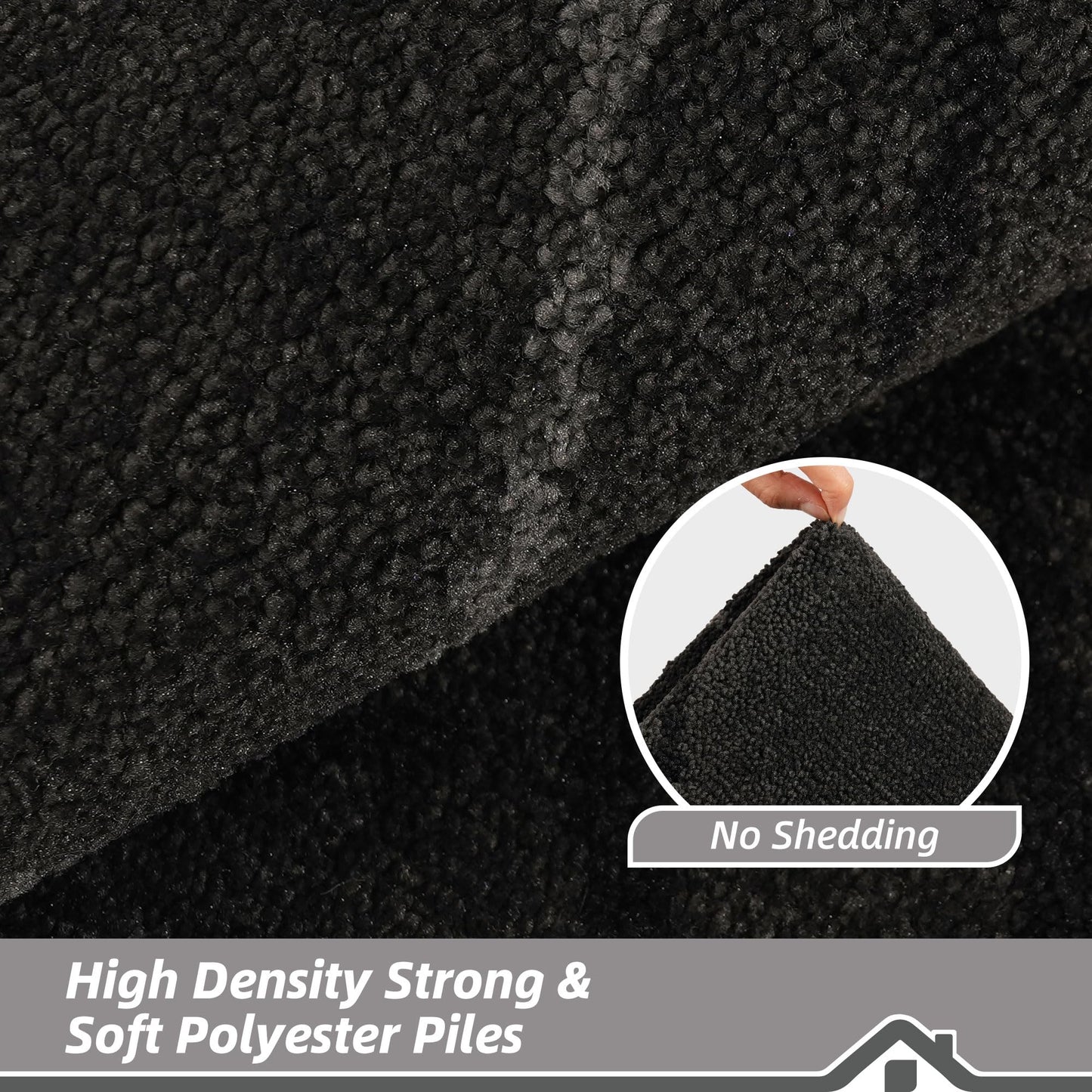 BEQHAUSE Door Mat 20" x 32", Non Slip Entryway Rugs Washable, Dirt Trapper Front Door Mat,Low Profile Absorbent Floor Mats for Front Back Door and Entryway, Dark Grey