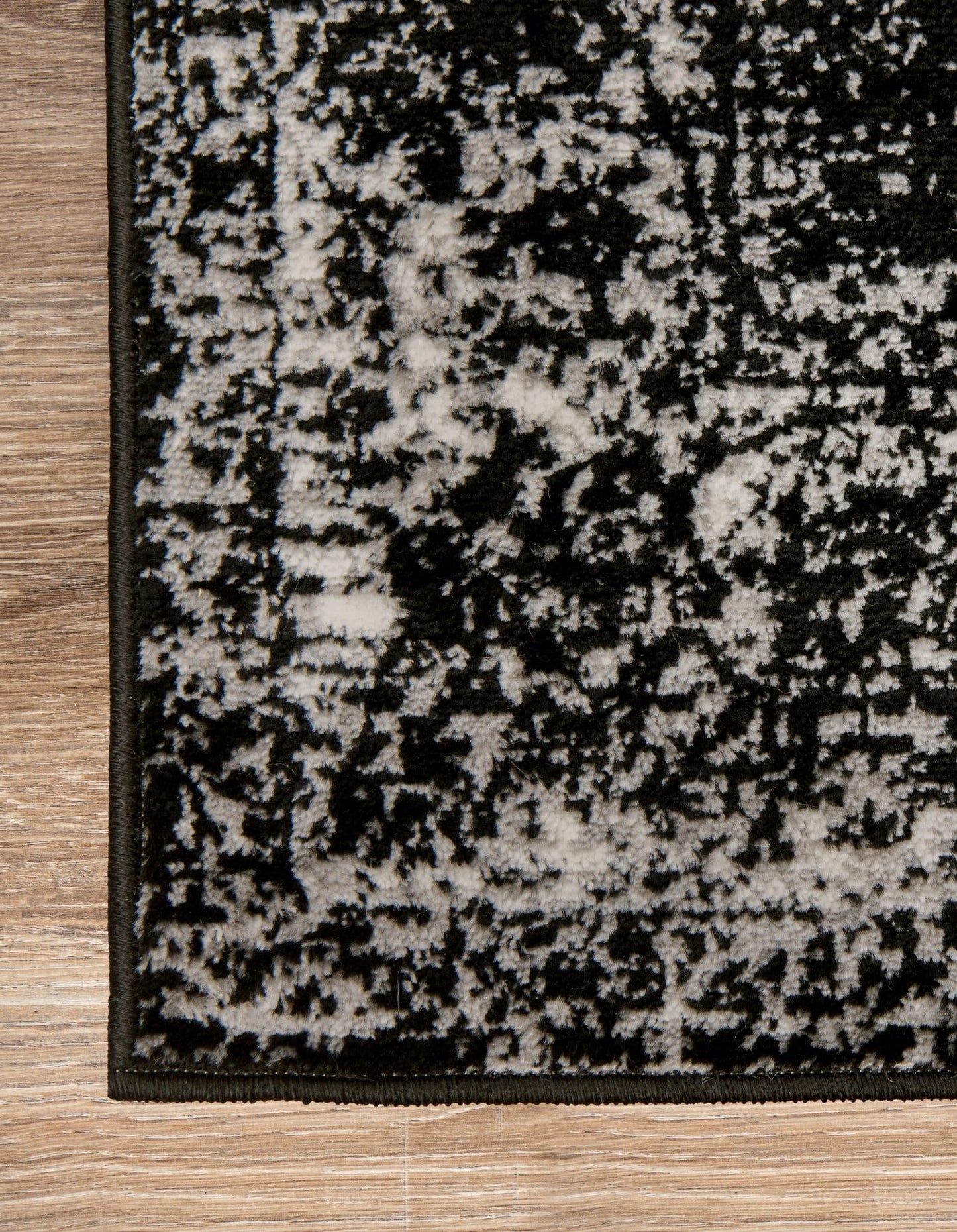 Unique Loom Sofia Collection Area Rug - Casino (10' x 13' Rectangle, Black/ Ivory)