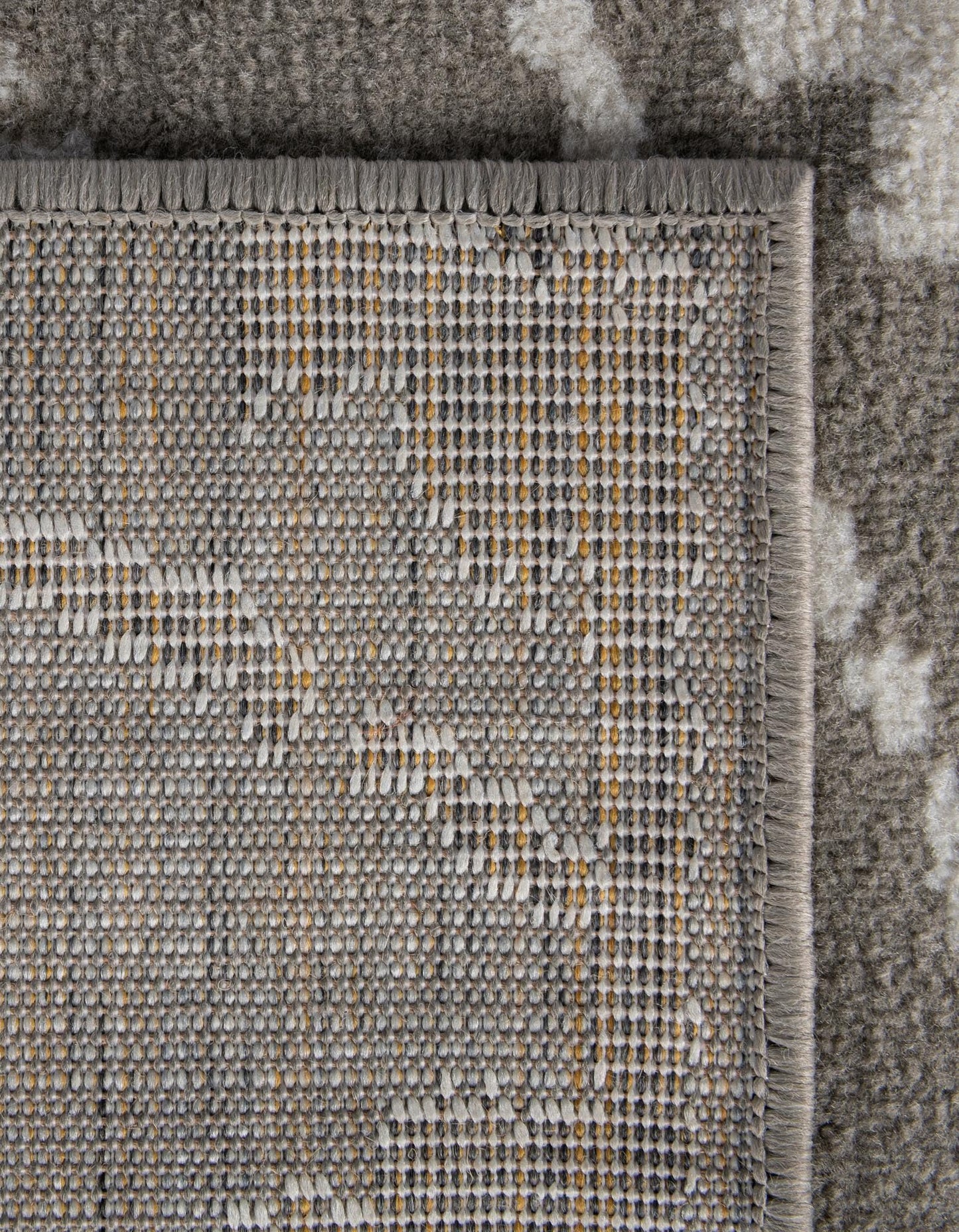 Rugs.com - Oslo Rug – 8 Ft Square Gray Stain-Resistant Area Rug – Modern Geometric Diamond Motif for Living Rooms, Bedrooms, and Home Offices