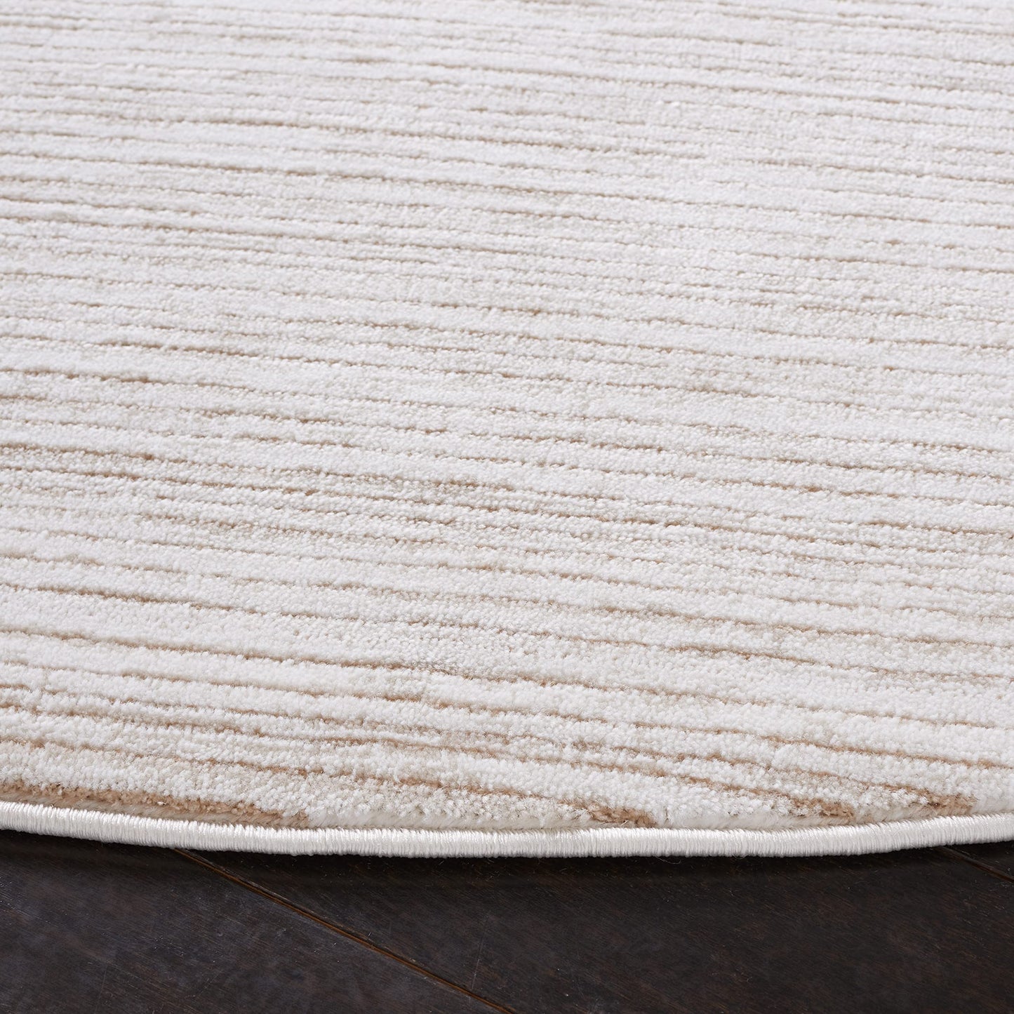 SAFAVIEH Vision Collection Round Rug - 10' Round, Ivory, Modern Ombre Design, Non-Shedding & Easy to Clean, Ideal for Living Room, Bedroom, Dining Space (VSN606J)