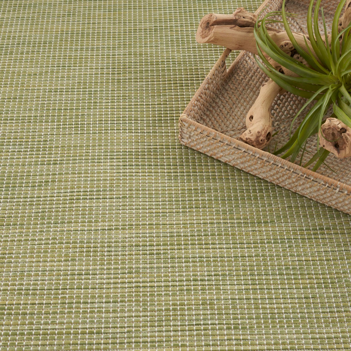 Nourison Home Positano Green 8' x 10' Area Rug - Easy Clean, Non Shedding, Bed Room, Living Room, Dining Room, Kitchen (8' x 10')