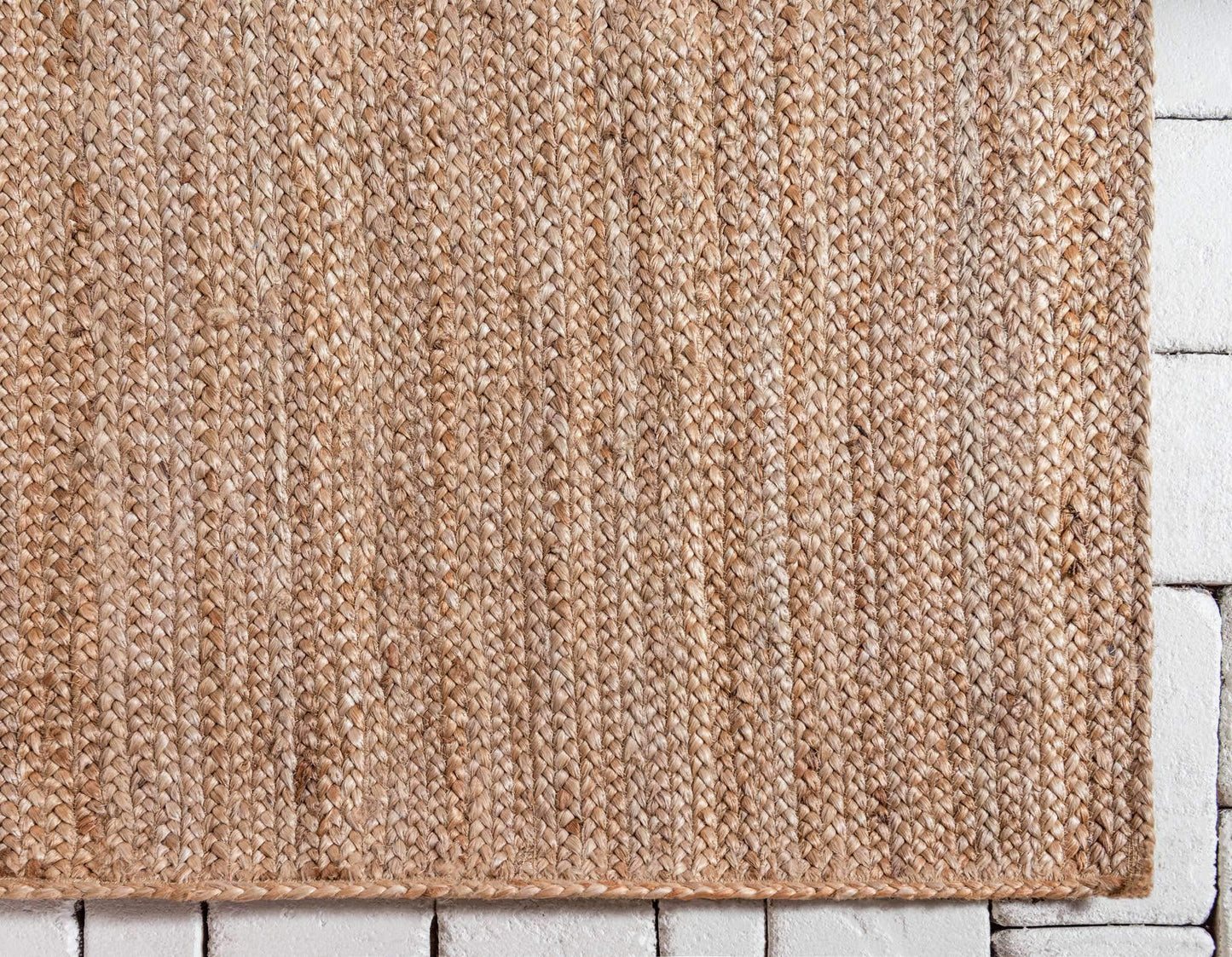 Unique Loom Braided Jute Collection Area Rug - Dhaka (9' x 12' 2" Rectangle, Natural)