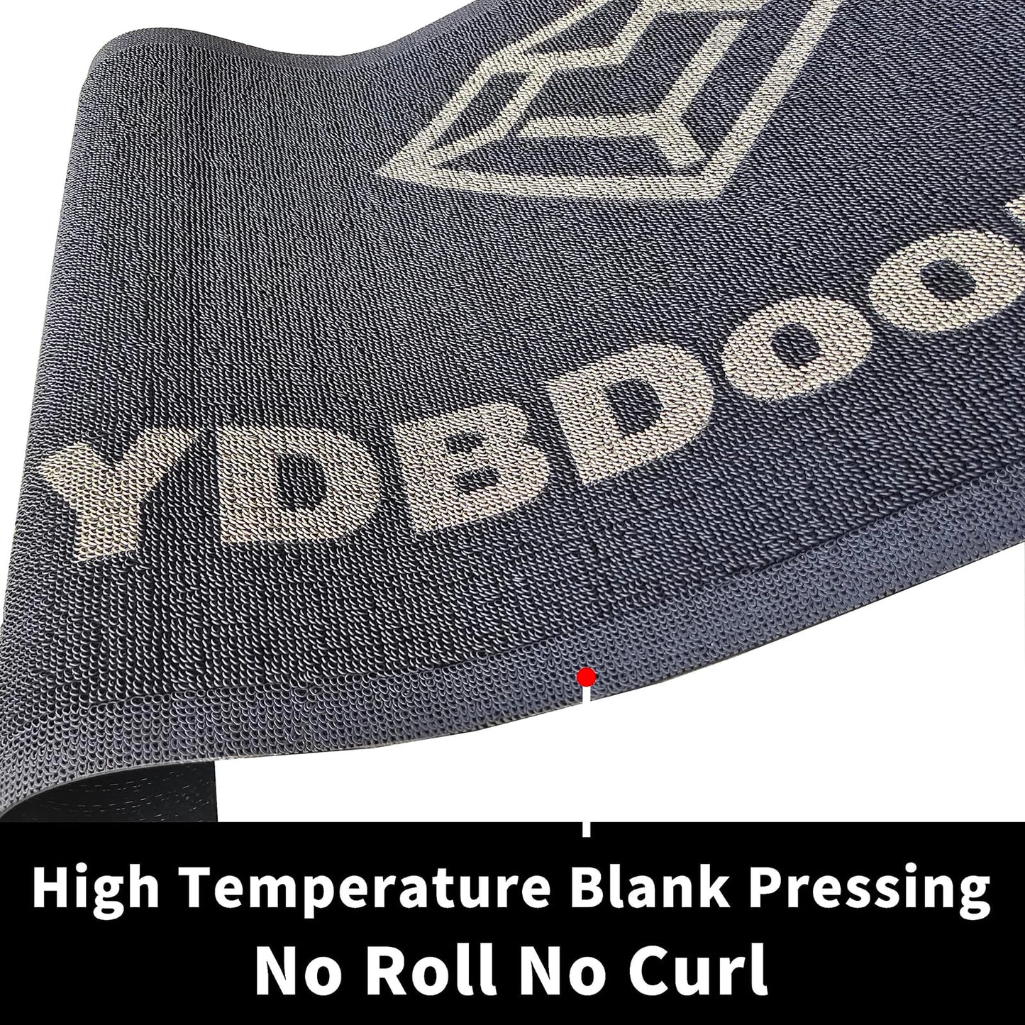 YDBDoormat Custom Logo Shape Mat Washable Stain Resistant Commercial Rug