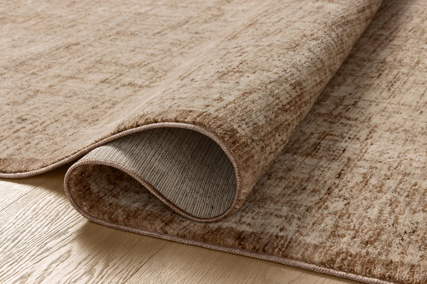 Loloi Winston Collection WIT-01 Earth/Bone 6'-7" x 9'-10", .38" Pile Height, Area Rug, Soft, Durable, Non-Shedding, Easy Clean, Rug for Living Room