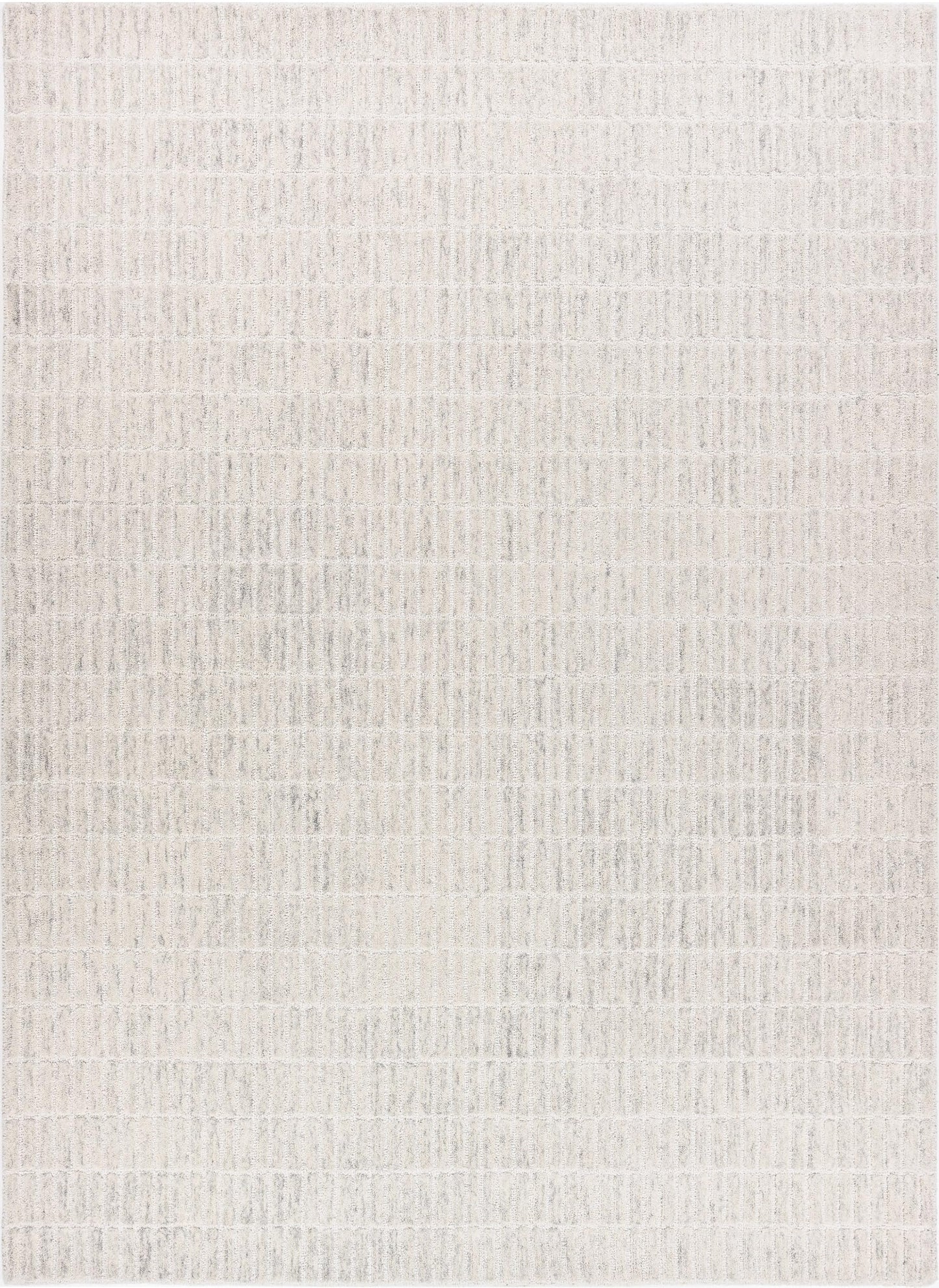RUGORIA Hand-Tufted 100% Wool Area Rug – Unique Modern Geometric Grid Pattern, Soft Plush Textured Carpet for Living Room, Bedroom, Dining Room & Entryway (Grey,Beige, 6' x 9')