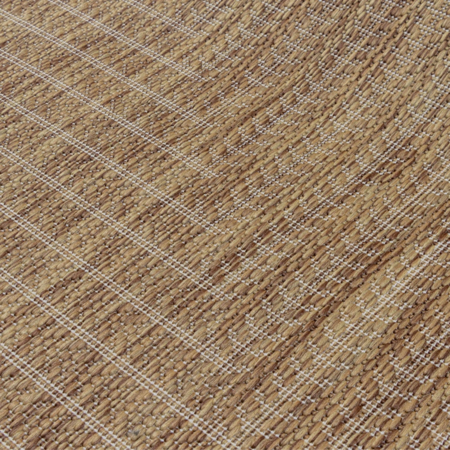 Adiva Rugs Outdoor Indoor Area Rug, Weather Resistant, Easy to Clean, Stain Resistant Floor Mat for Dining Room, Backyard, Deck, Patio (Wooden, 5' x 7')