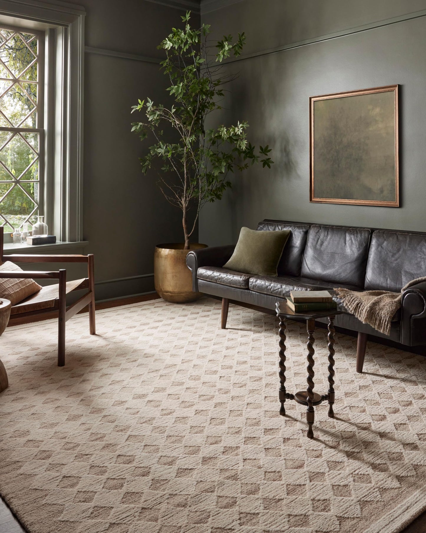Loloi Magnolia Home by Joanna Gaines Rae Collection RAE-04 Natural/Ivory 7'-9" x 9'-9" Area Rug