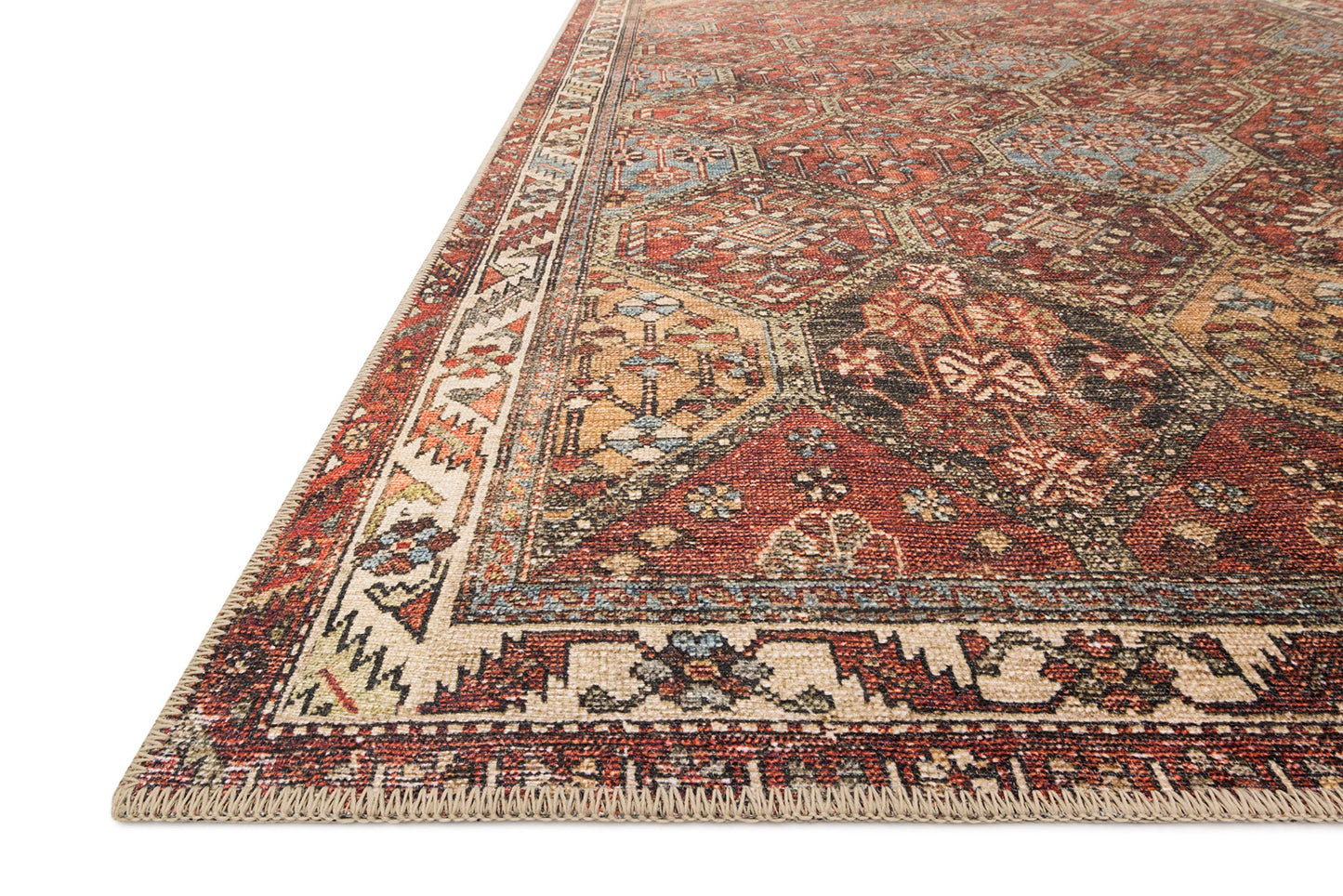 Loloi Loren Collection LQ-16 Spice/Multi 8'-4" x 11'-6" Area Rug