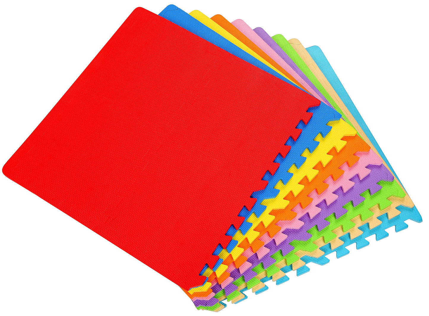 BalanceFrom Multi-Color Kid's Puzzle Exercise Play Mat EVA Foam Interlocking Tiles (36-Tile)