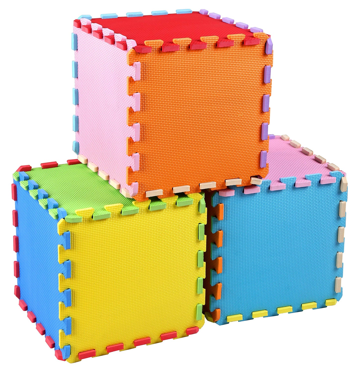 BalanceFrom Multi-Color Kid's Puzzle Exercise Play Mat EVA Foam Interlocking Tiles (36-Tile)