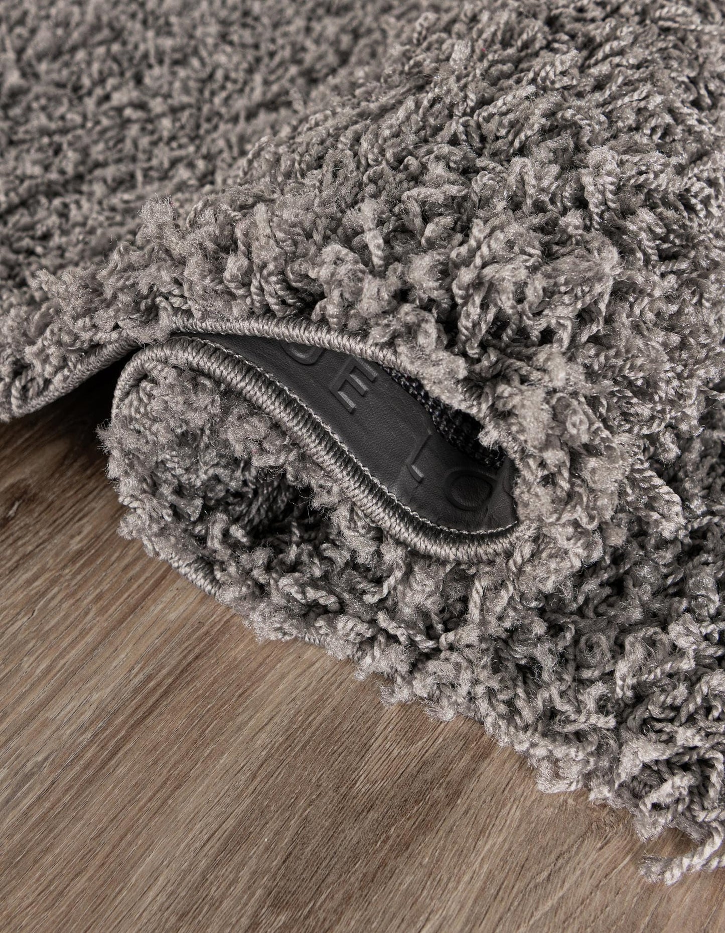 Rugs.com - Solid Shag Rug – 2' x 3' 1 Cloud Gray Shag Rug – Plush Accent for Nurseries, Playrooms, and Bedrooms