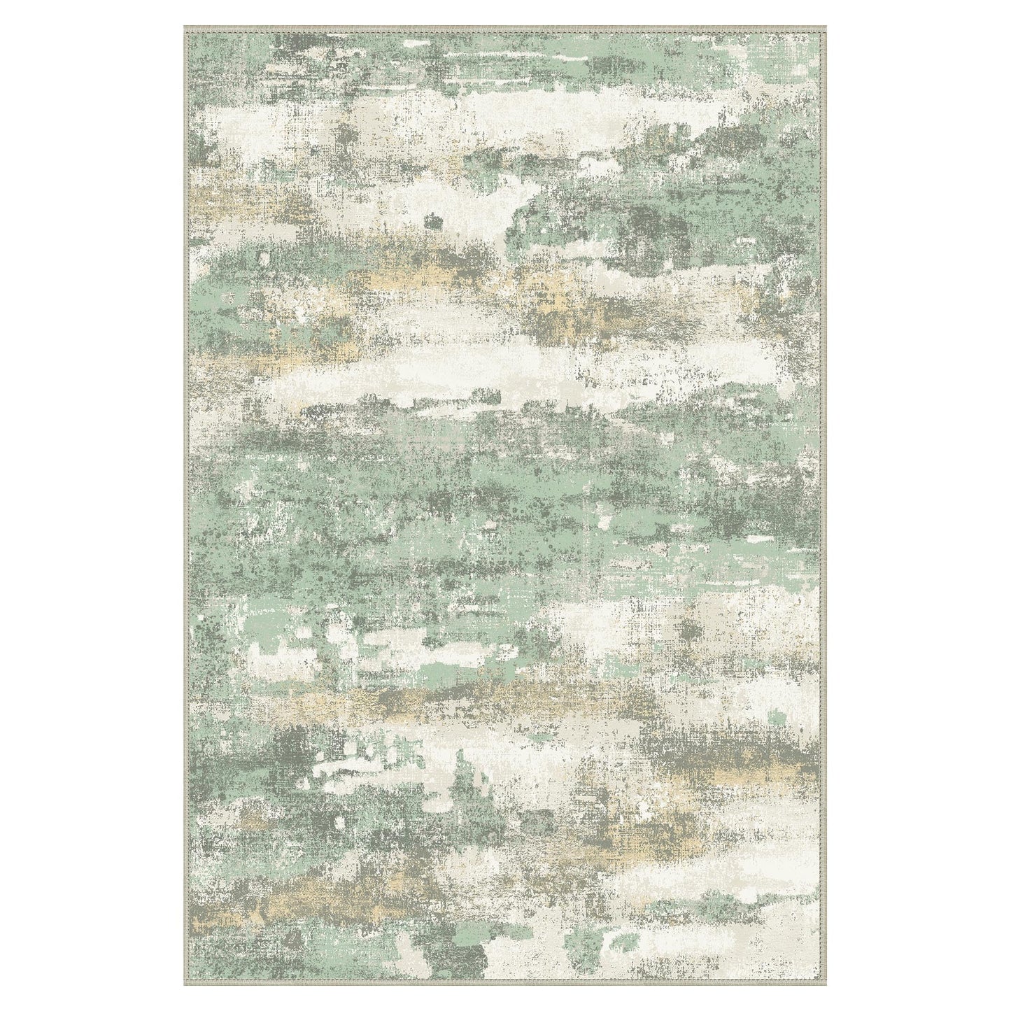 BEIMO 2x3 Rugs for Entryway Entrance Kitchen Bathroom, Machine Washable Modern Abstract Soft Area Rug Door Mat, Low Pile Indoor Floor Carpet with Non Slip Backing, Light Green