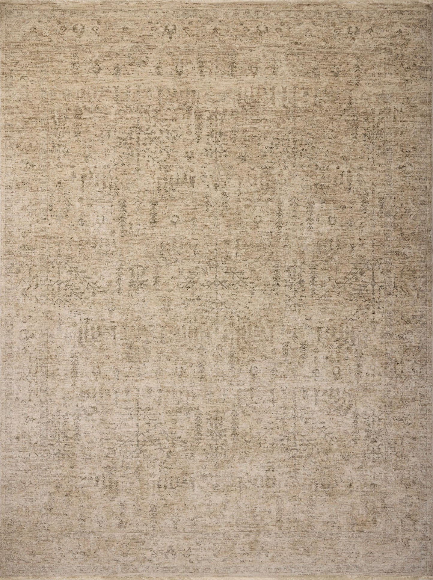 Loloi Magnolia Home by Joanna Gaines Junie Collection JUE-02 Oatmeal/Smoke 11'-6" x 15'-7", .38" Pile Height, Area Rug