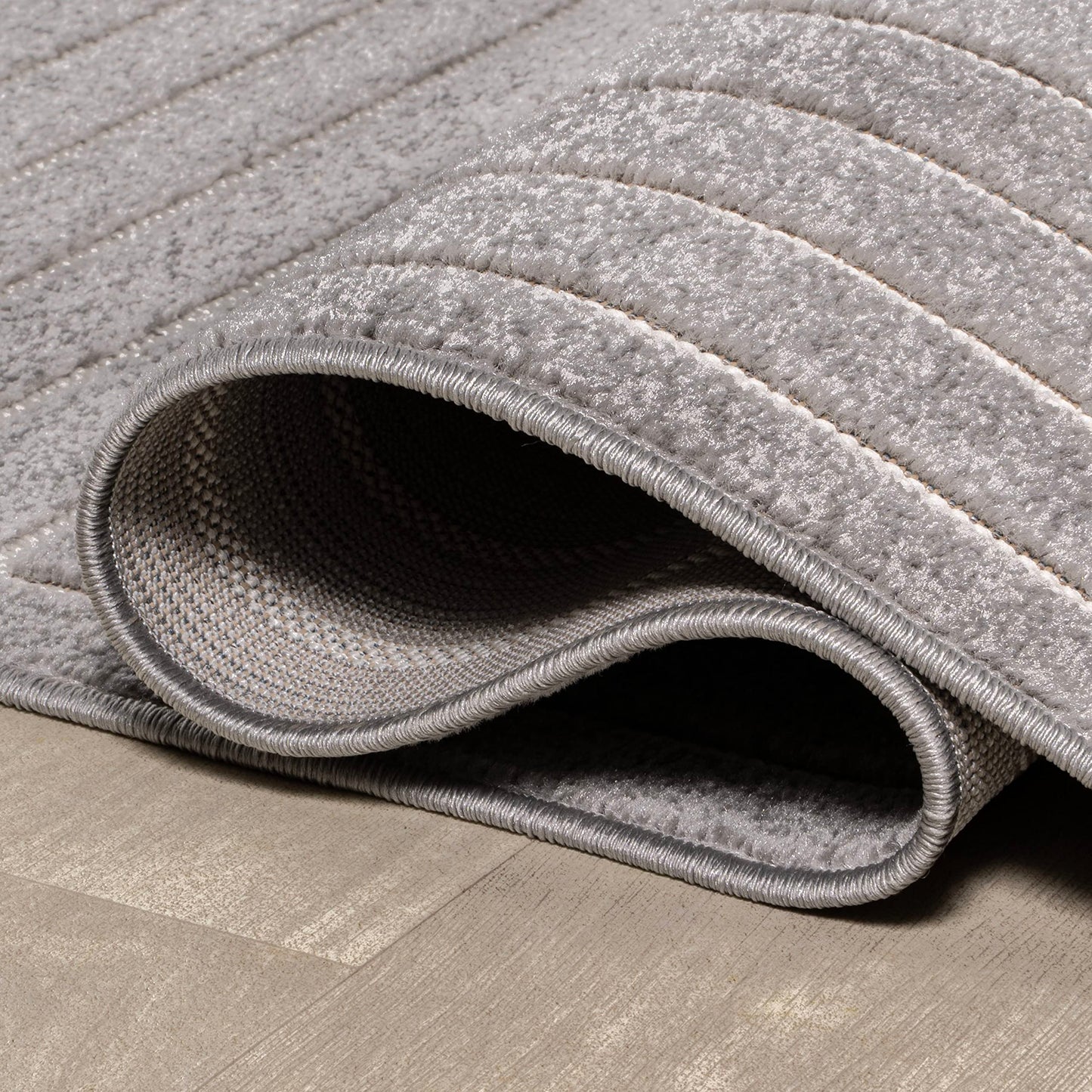 JONATHAN Y Odense High-Low Angle Indoor/Outdoor Area Rug, 8x10, Gray/Ivory, Modern, Contemporary, Geometric, Bohemian, Bedroom, Kitchen, Living Room, Non Shedding (SCN101B-8)