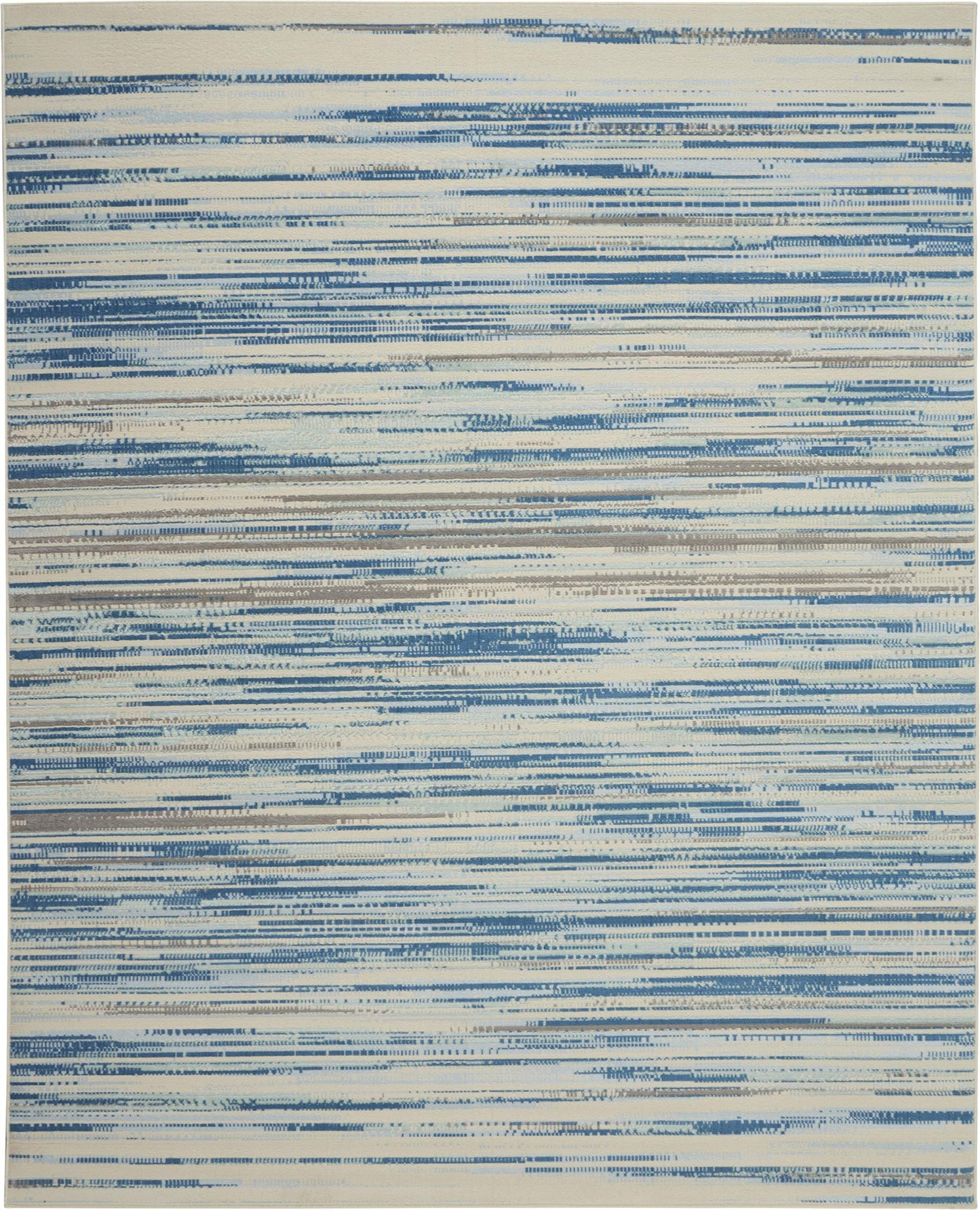 Nourison Home Jubilant Blue 8'6" x 12' Area Rug - Easy Clean, Non Shedding, Bed Room, Living Room, Dining Room, Kitchen (9' x 12')