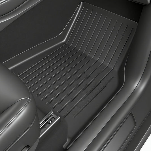 SUPER LINER Floor Mats for 2024-2025 2026 Tesla Model 3 Highland | 6-Piece Set Extra-Thick TPE All-Weather Floor & Cargo Liners | Pet & Child-Friendly Custom Fit Interior Accessories
