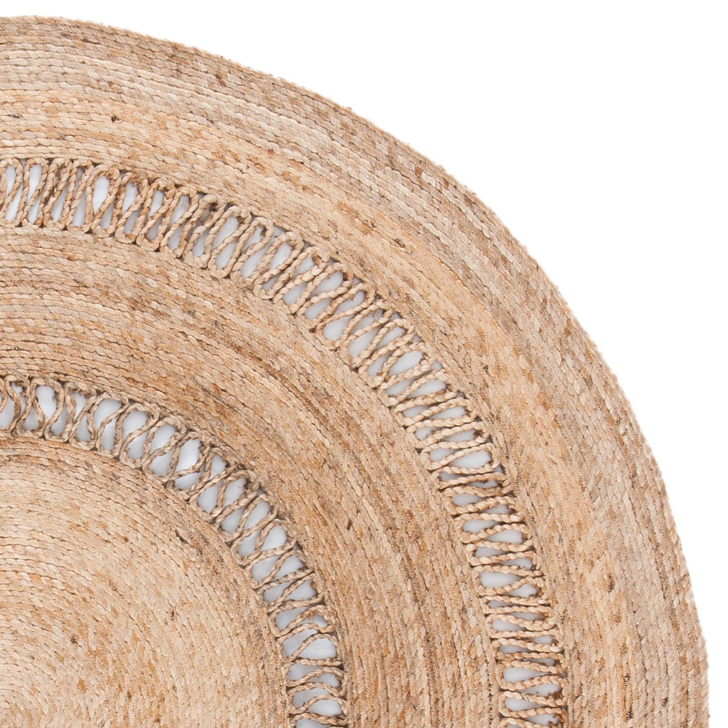 SAFAVIEH Natural Fiber Collection Area Rug - 5' Round, Natural, Handmade Boho Country Charm Jute, Ideal for High Traffic Areas in Living Room, Bedroom (NFB254A)