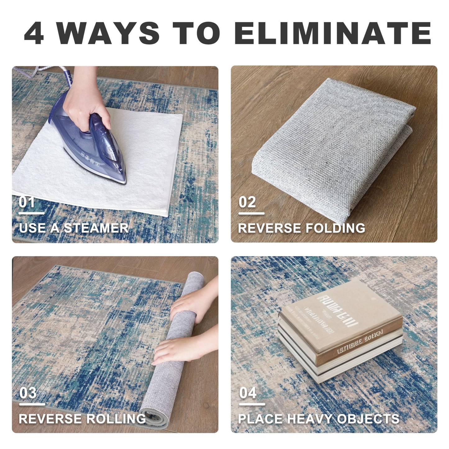 KILOCOCO Abstract Area Rug 3x5 Entryway Rug Washable Kitchen Rugs Non Slip Soft Printed Entrance Rugs Indoor Mat for Front Door Foyer Farmhouse Living Room Floor Carpet, Blue/Grey/Beige