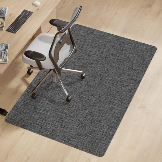 Naturei Office Chair Mat for Hardwood & Tile Floor, 45" x 53"Anti-Slip Desk Chair Mat, Easy Glide Floor Protector for Rolling Chairs, Floor Mat for Office Chair for Home Office (Dark Gery)