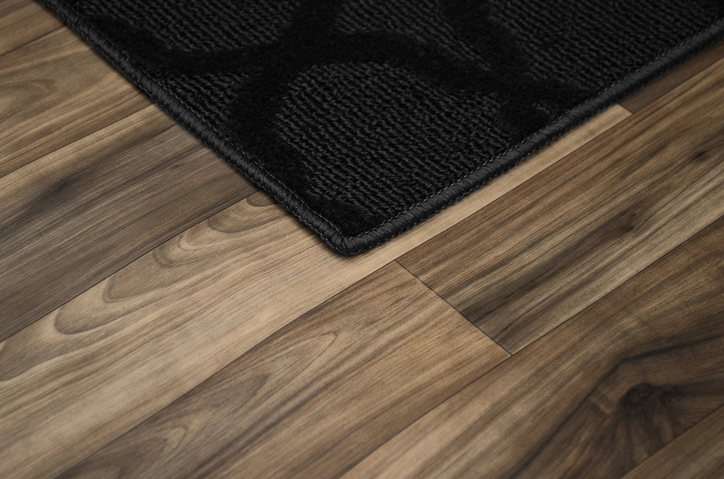 Garland Rug Sparta Non Slip Polypropylene 6 Ft. X 9 Ft. Black Area Rug- Ideal for Living Rooms & Hallways, Stylish & Durable for High-Traffic Areas