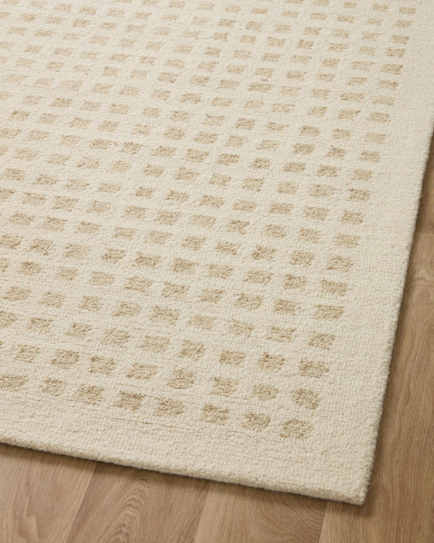 Loloi Chris Loves Julia x Polly Collection POL-01 Ivory/Natural 7'-9" x 9'-9" Area Rug