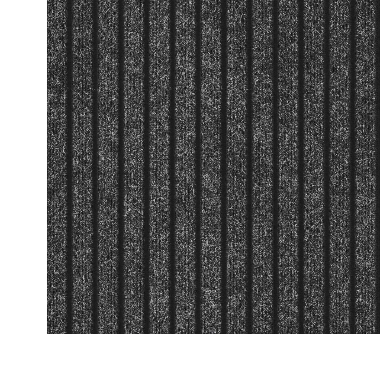 Ottomanson Mud Mat 2'7" x 4' Entryway Rug - Non-Slip Scraper Doormat for Muddy Paws, Dirt Trapping Indoor/Outdoor Mat for High-Traffic Areas, Kitchen, Garage, Patio, Black