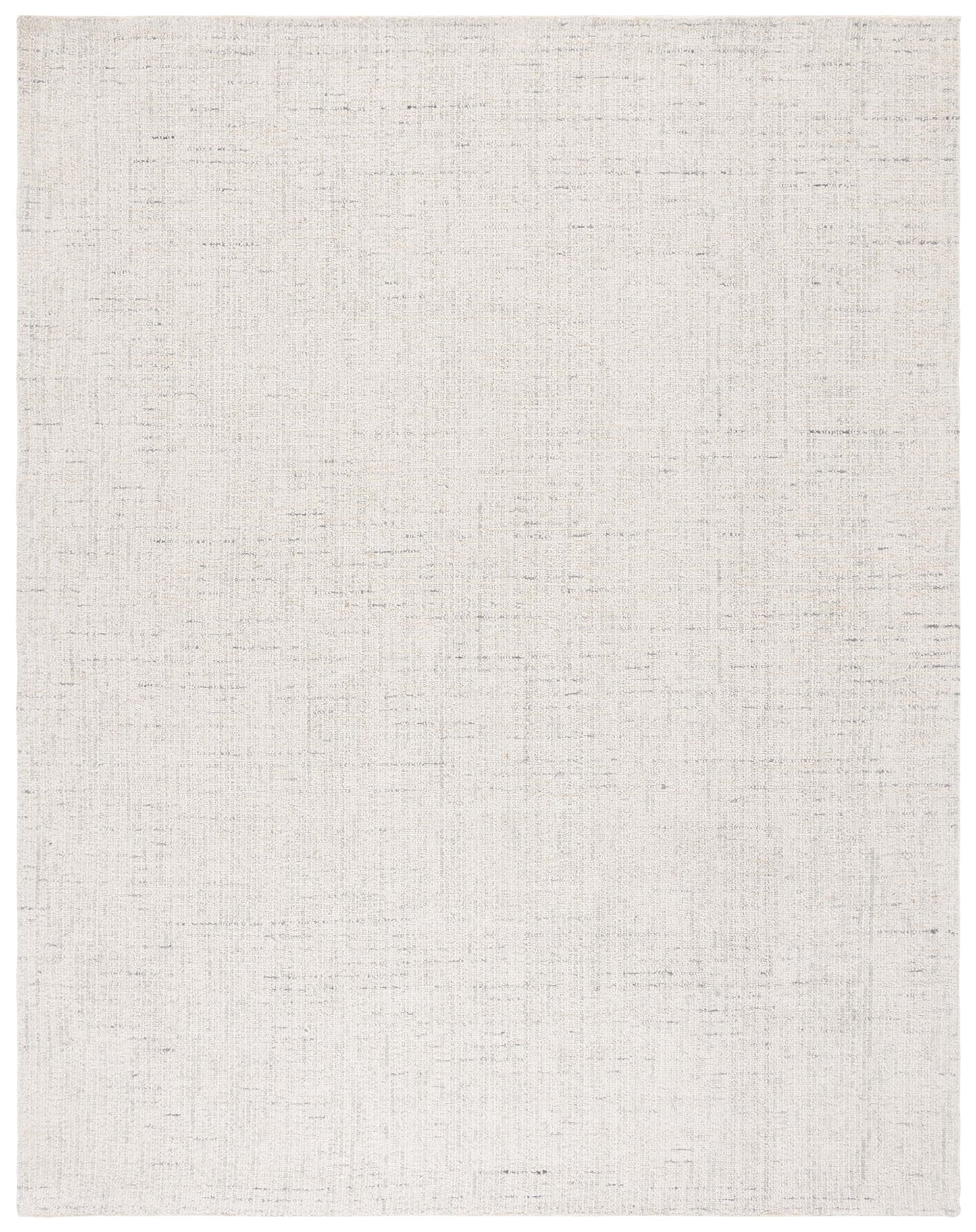 SAFAVIEH Abstract Collection Area Rug - 6' x 9', Ivory & Light Grey, Handmade Wool, Ideal for High Traffic Areas in Living Room, Bedroom (ABT468K)