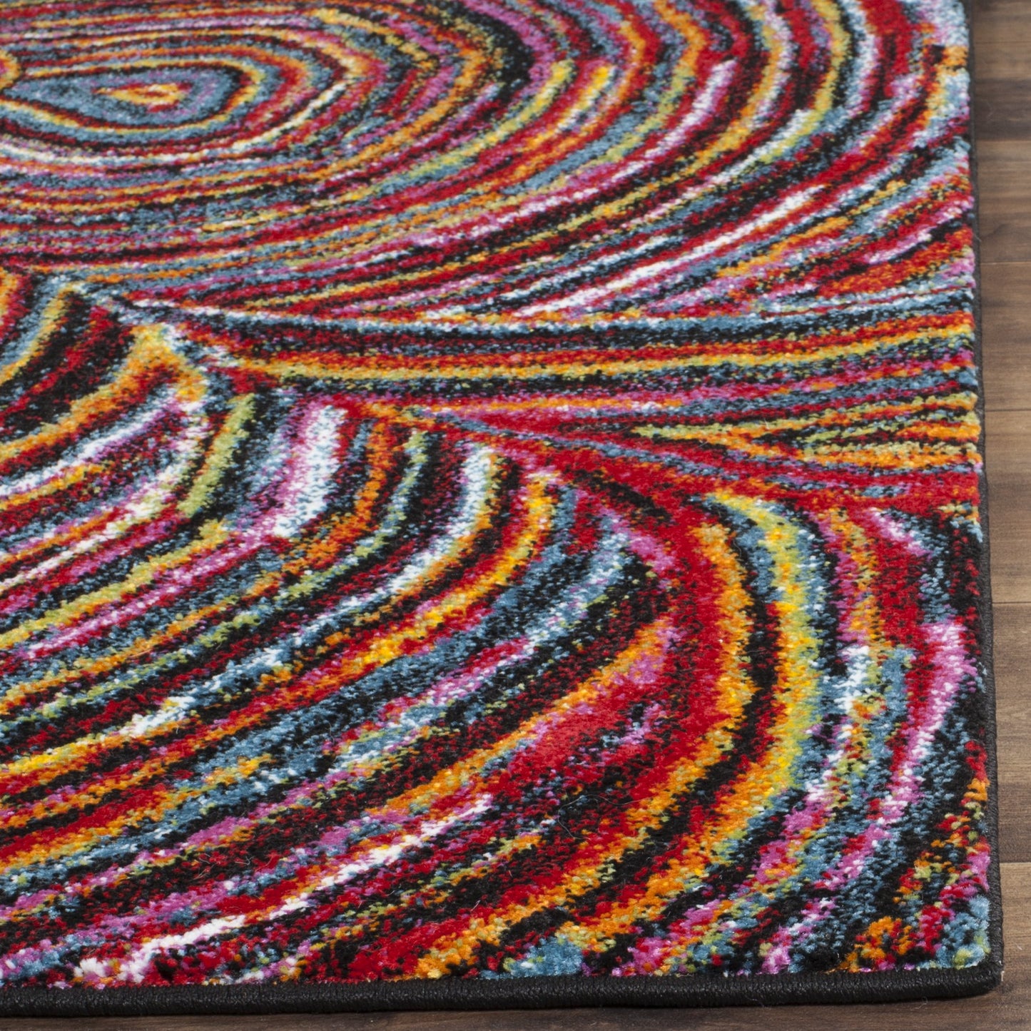SAFAVIEH Area Rug 8x10 - Aruba Collection - Large - Multi, Boho Abstract Flower Pattern, Non-Shedding & Easy Cleaning, Ideal for Living Room, Bedroom, Office, Dining Space (ARB503M)
