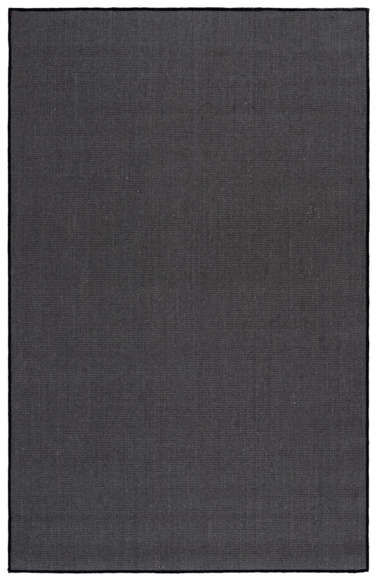 SAFAVIEH Area Rug 4x6 - Natural Fiber Collection - Charcoal & Charcoal, Sisal, Ideal for Living Room, Bedroom, Dining Space (NFPS441D)